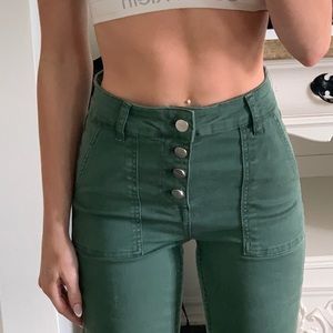 High rise flare jeans